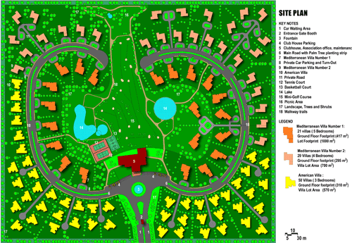 Palm Tree Village Site Plan