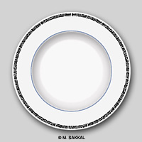 Plate with Islamic design and Arabic calligraphy