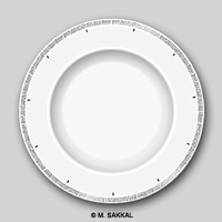 Plate with Islamic design and Arabic calligraphy
