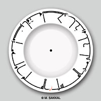 plate with Islamic design and Arabic calligrphy