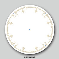 Plate with Islamic design and Arabic calligraphy