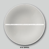 Plate with Islamic design and Arabic calligraphy