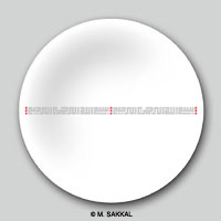 Plate with Islamic design and Arabic calligraphy